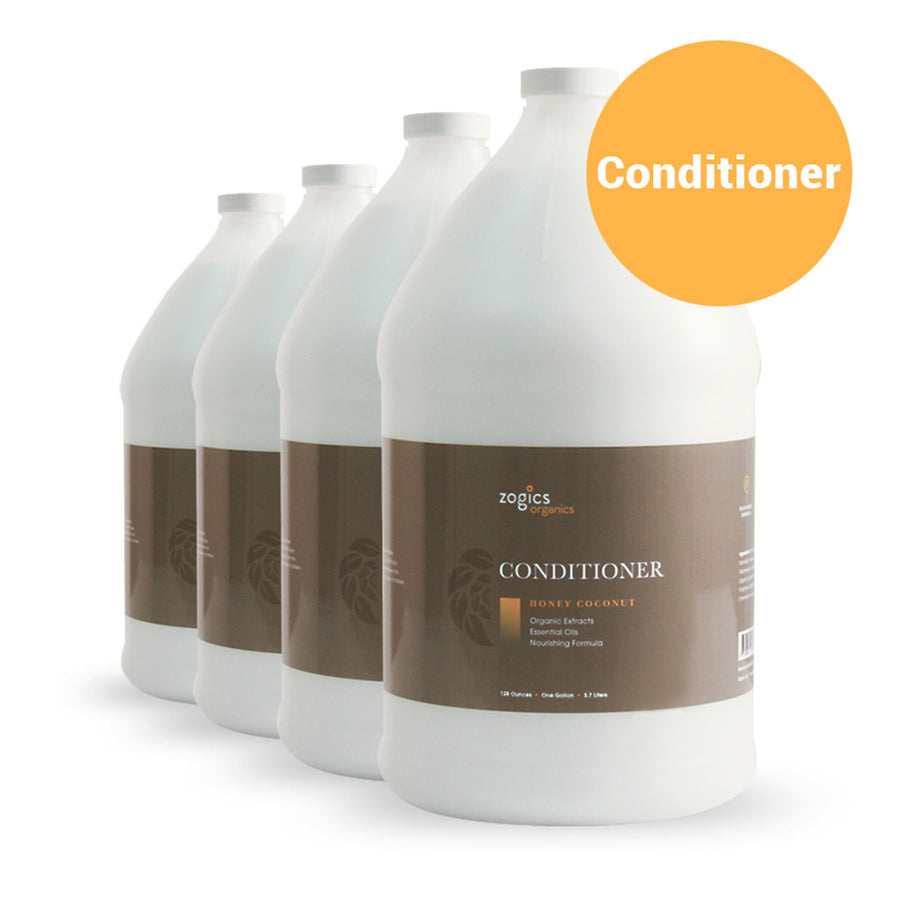 Zogics Organics Conditioner, Honey Coconut, OCHC128 (1 Gallon or Case of 4)