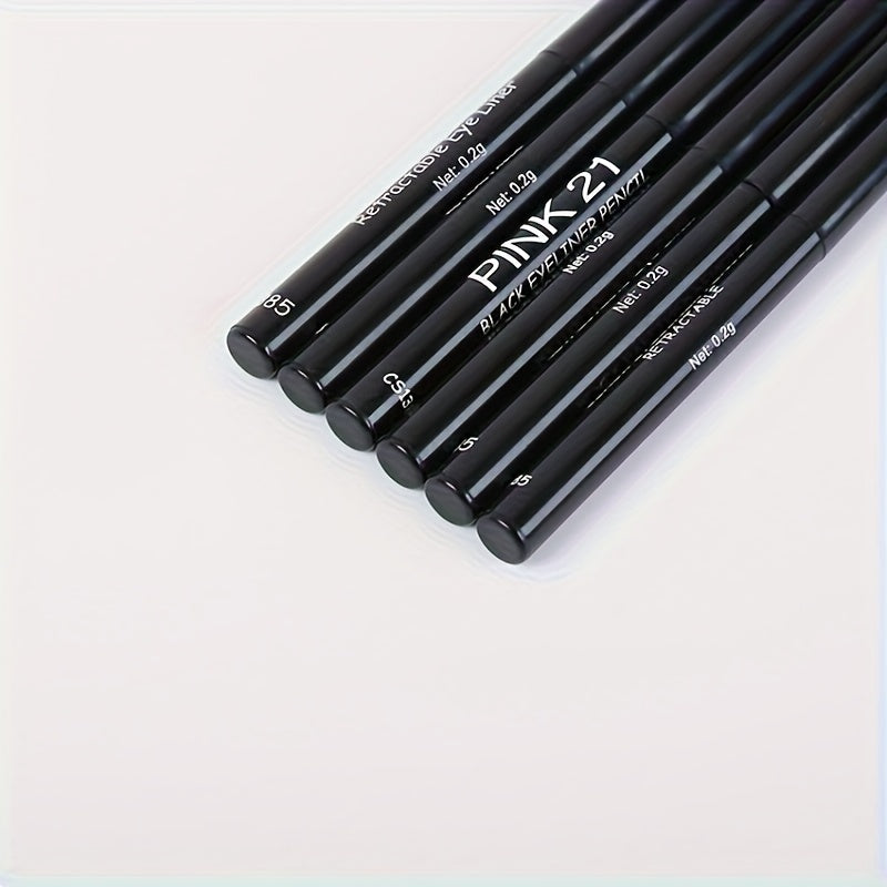 Waterproof & Sweat-Proof Black Eyeliner Pencil - Long-Lasting, Smudge-Proof For Bold Eye Makeup, Perfect Gift Idea