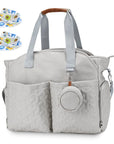 Breast Pump Bag Diaper Tote Bag with Detachable Shoulder Strap Side Pocket Free Baby Bibs Compatible with Spectra S1 S2 Medela