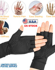 Arthritis Glove Compression Arthritis Gloves Breathable & Moisture Wicking Fabric Gloves for Men Women Relieve Arthritis Symptoms Raynauds Disease & C