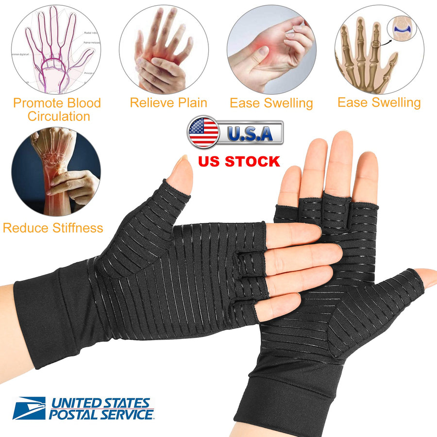 Arthritis Glove Compression Arthritis Gloves Breathable & Moisture Wicking Fabric Gloves for Men Women Relieve Arthritis Symptoms Raynauds Disease & C