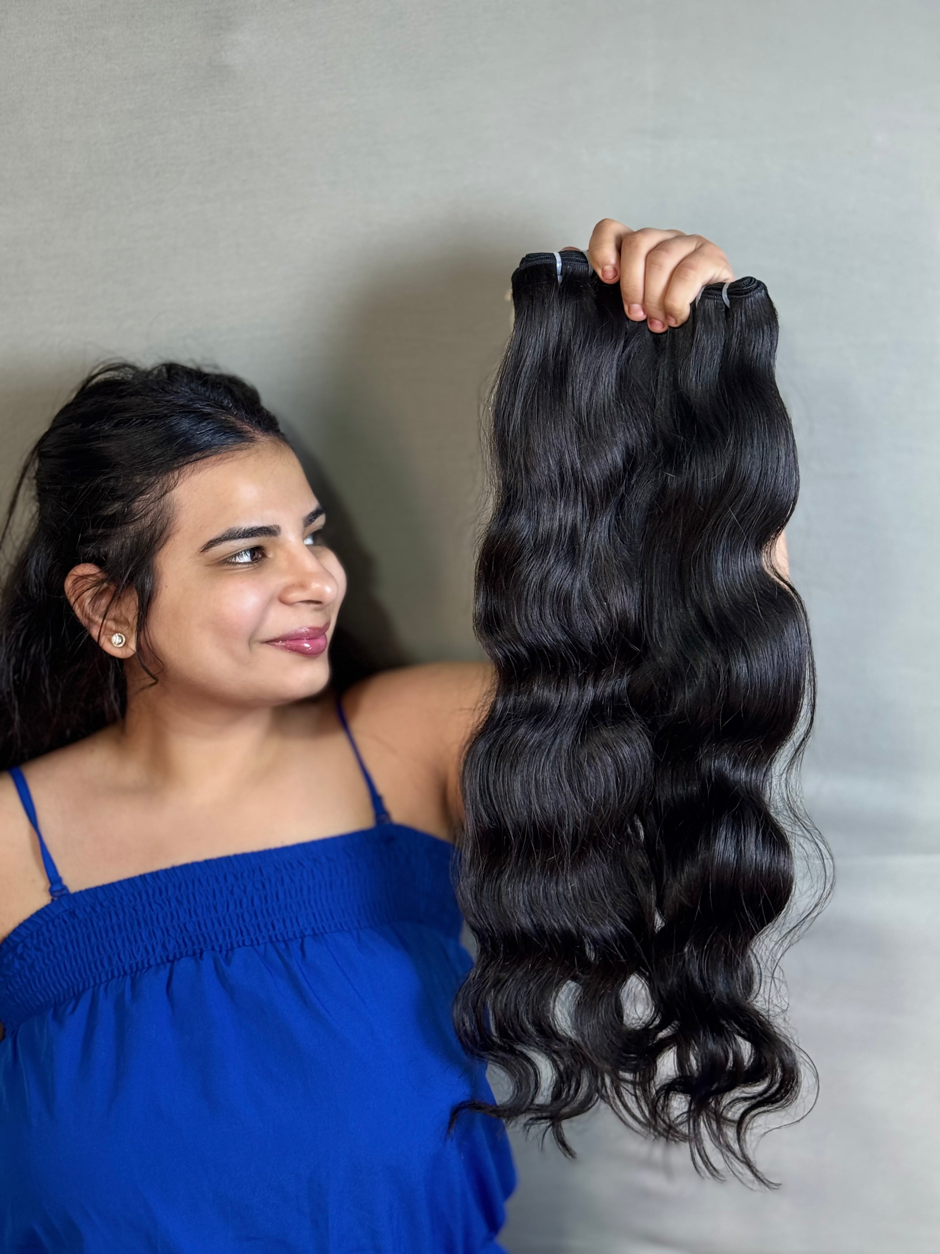 Indian virgin wavy bundles