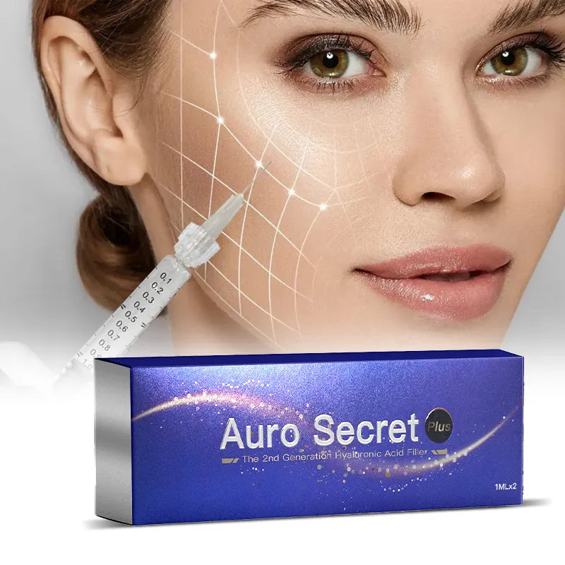 Upgraded 1ml Face & Lip Cross-Linked Hyaluronic Acid Filler – Enhanced Stability & Hydration