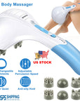 Electric Massager Handheld Full Body Percussion Massager Double Head Vibrating Body Relax