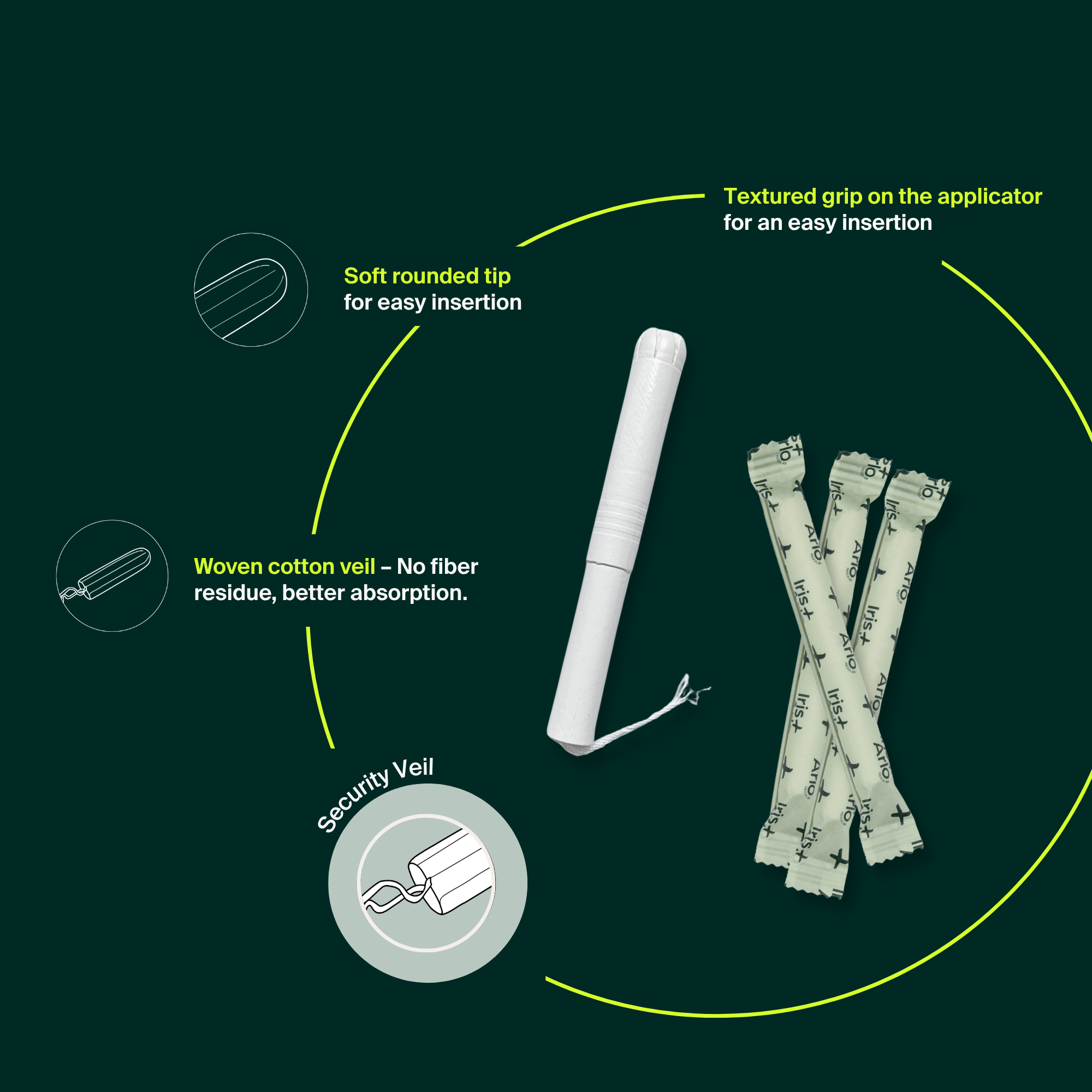 Bulk - Applicator Tampons, Cardboard Applicator, regular