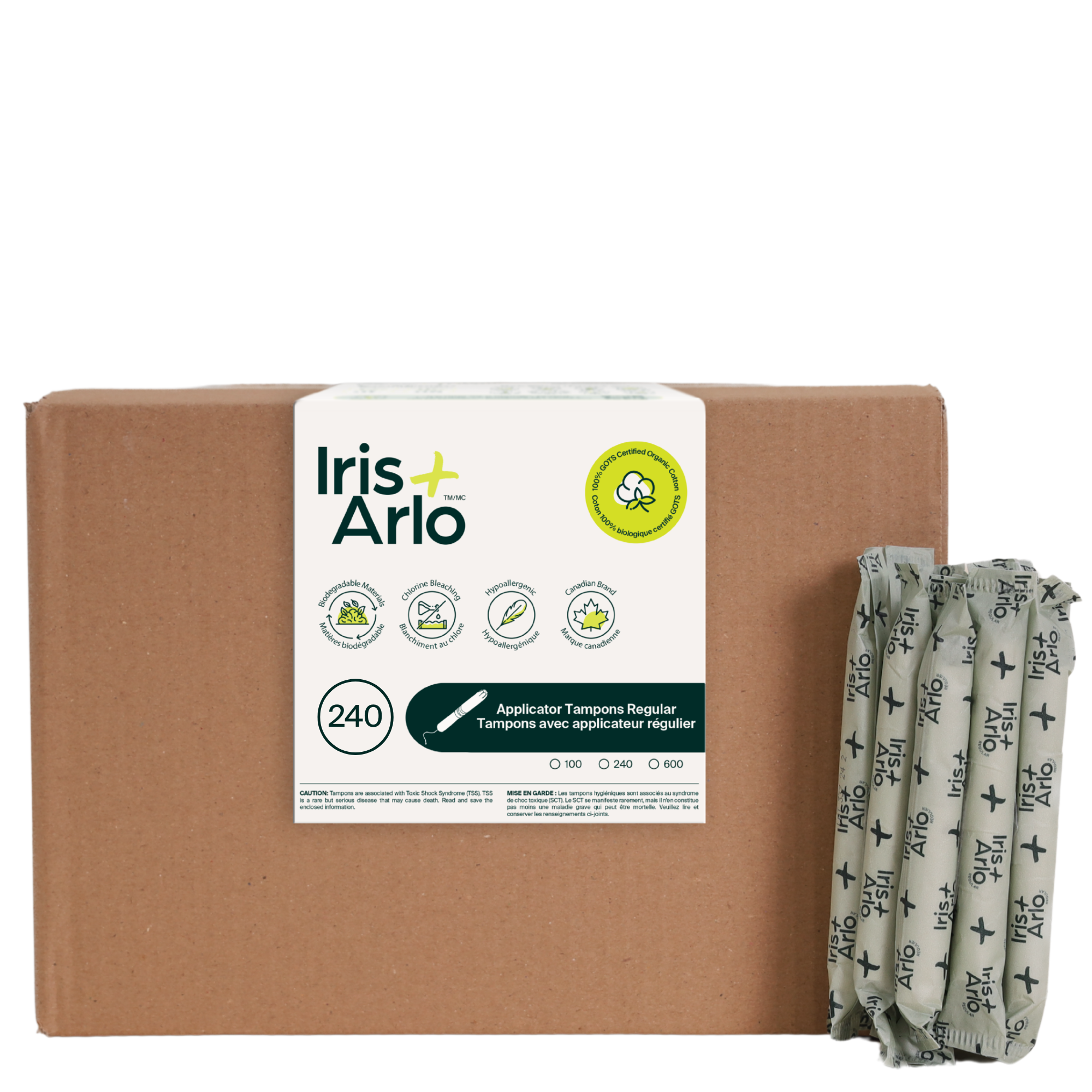 Applicator Tampons, Cardboard Applicator, regular - Bulk (240)