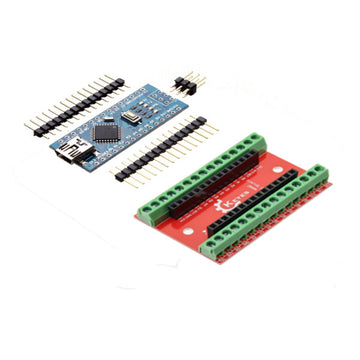 NANO IO Shield Expansion Board + ATmega328P Nano V3 Controller Versatile Expansion for Arduino Projects