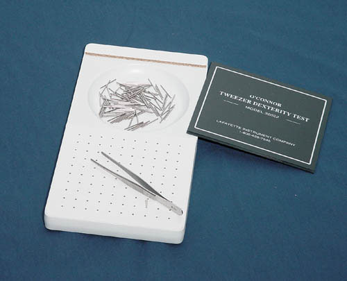 O’Connor Tweezer Dexterity Test – Fine Motor Skills Assessment