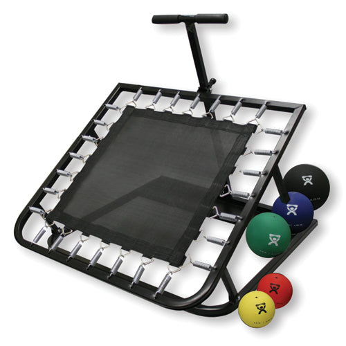 Cando Rectangle Rebounder with 5 PT Balls – Low-Impact Cardio & Strength Training