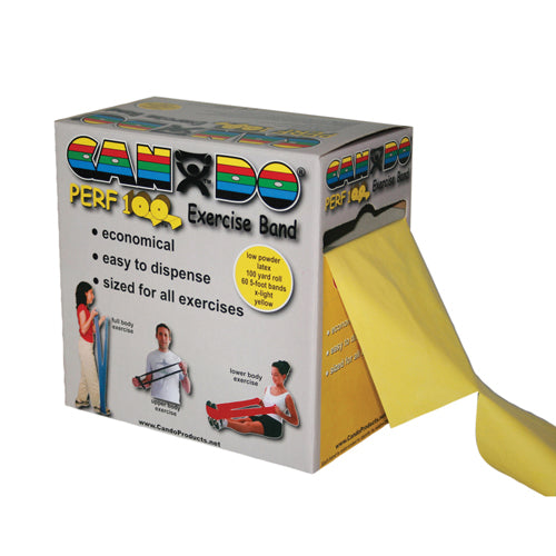 Can Do Exercise Band 100-Yard Dispenser Box – Bulk Resistance Bands for Clinics & Gyms