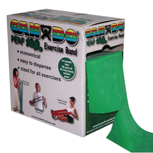 Can Do Exercise Band 100-Yard Dispenser Box – Bulk Resistance Bands for Clinics & Gyms