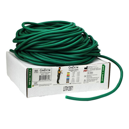 CanDo Exercise Tubing 100 ft Roll – Resistance Tubing for Strength, Rehab & Fitness
