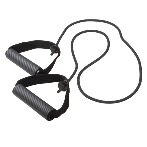 CanDo Exercise Tubing w/Handle – Heavy 48" Resistance Band for Strength & Rehab