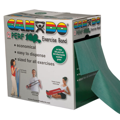 CanDo No-Latex Exercise Band 100-Yard Dispenser Box – Strength & Rehab