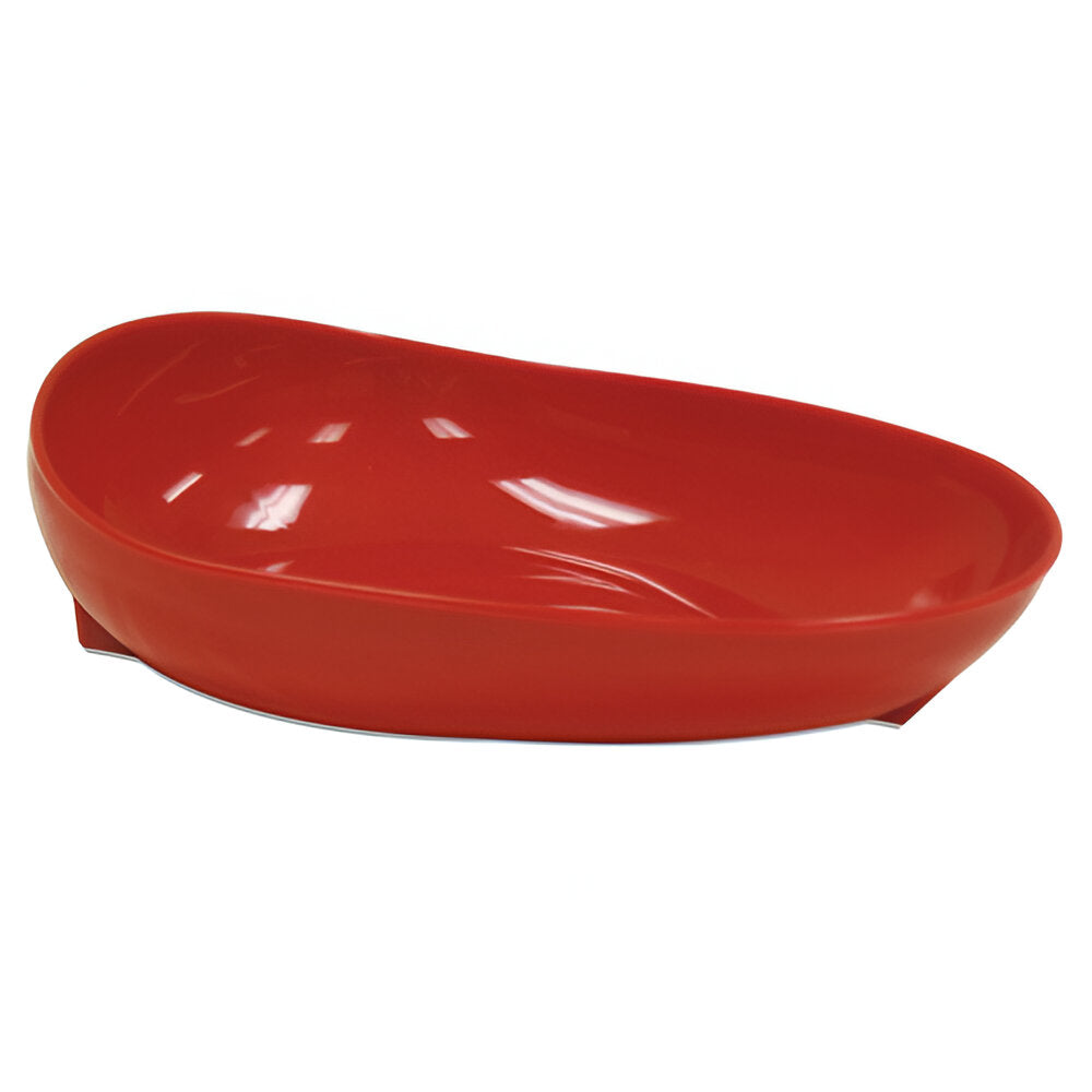 Scooper Dish Redware with Non-Skid Base – Assistive Dining Solution