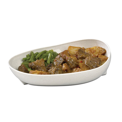 Scoop Dish Skidtrol with Non-Skid Base – Sandstone Adaptive Dining Aid