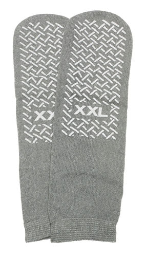 Slipper Socks – XXL Grey (Men’s 12-13) – Cozy Non-Slip Indoor Socks