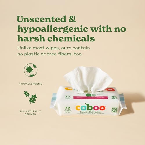 Caboo - Bamboo Baby Wipes (12 x 72ct 12)