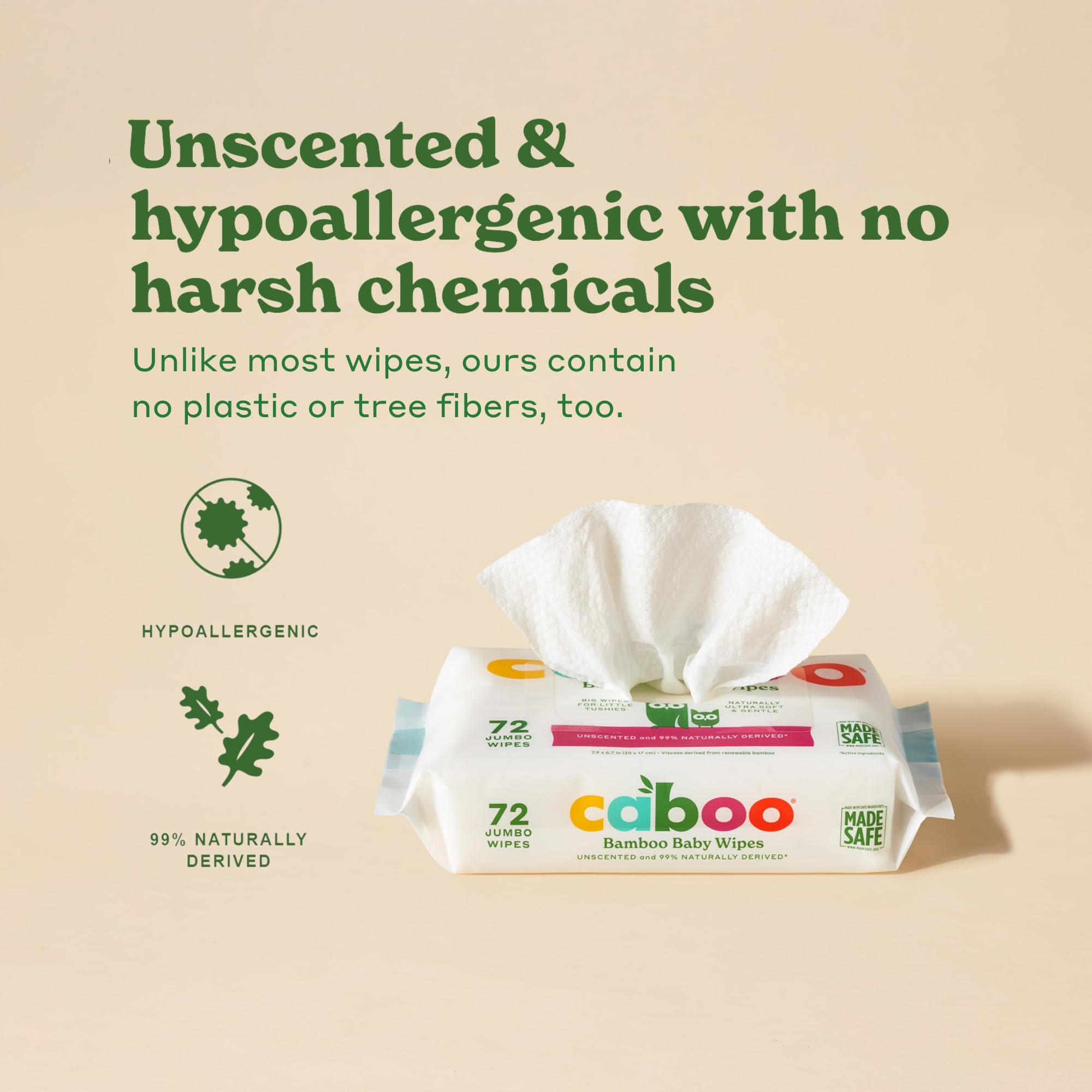 Caboo - Bamboo Baby Wipes (12 x 30ct 12)