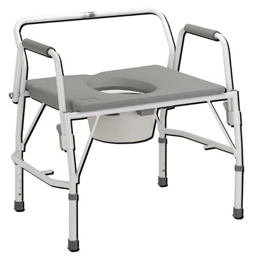 Bariatric Drop-Arm Commode Deluxe – Fully Assembled, High Capacity