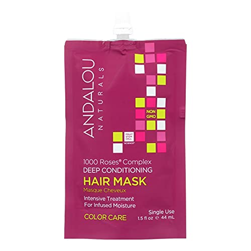 Andalou Naturals - Hair Mask, 1000 Roses Color Care (6 x 44ml 36)