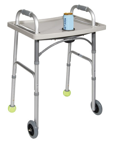 Universal Walker Tray with Cup Holder – Grey by Drive Medical