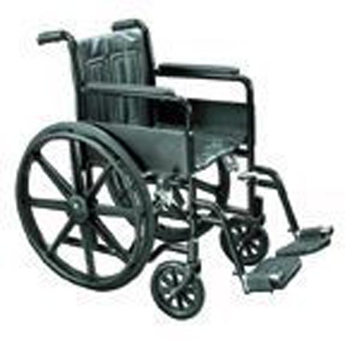 Wheelchair Economy 18" K1/K2 with Fixed Arms & Elevating Legrests