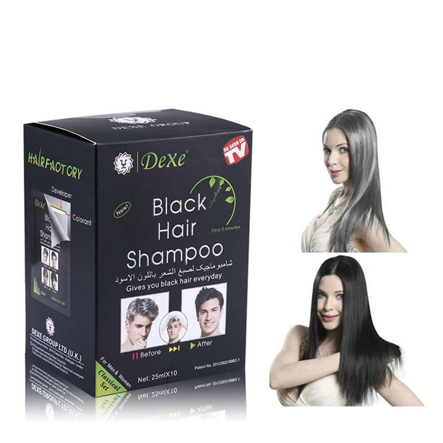 10pcs/lot Black Hair Repair Shampoo Makeup Brand