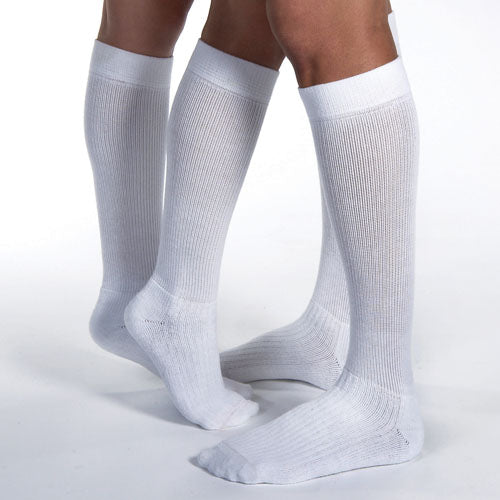 Jobst ActiveWear 30-40 mmHg Knee-Hi Compression Socks – White XL
