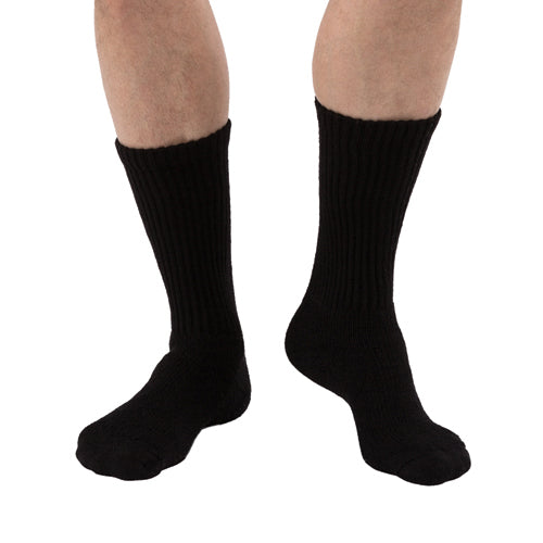 Sensifoot Crew Socks Black Small – Diabetic & Comfortable