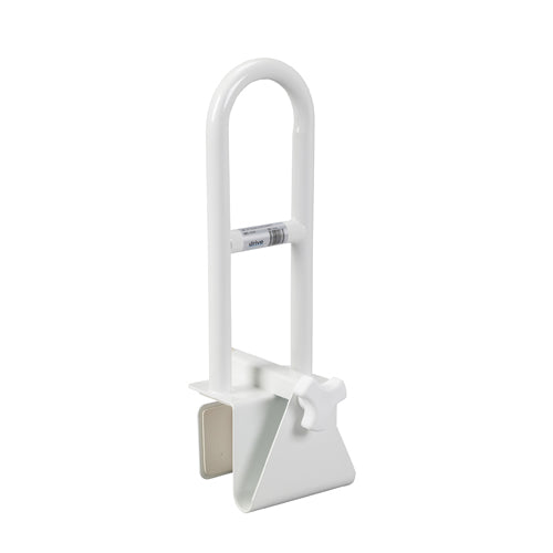 Tub Rail Clamp-On – White Bath Safety Rail Retail Pack
