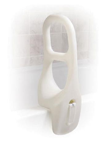 Tub Rail Plastic 16.5" – White Bath Safety Grab Bar