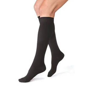 Closed Toe Knee High Compression Stockings Black XL 30-40 mmHg – Pair