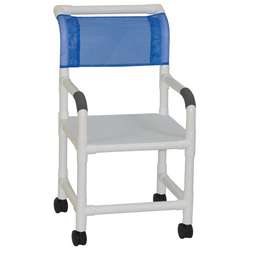 Shower Chair 18" with Threaded Stem Casters – Durable & Mobile