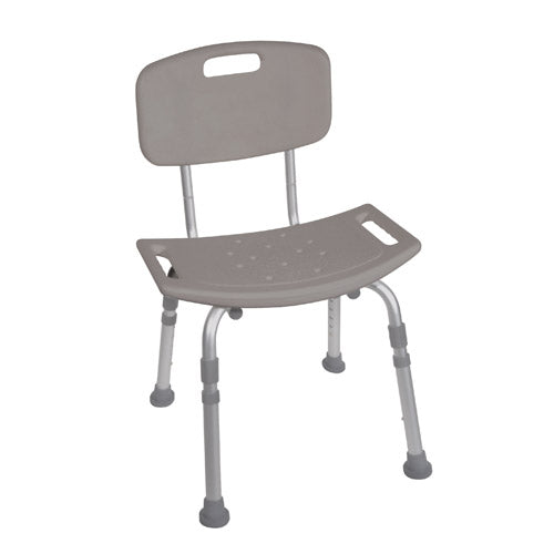 Shower Safety Bench w/Back – KD Tool-Free Assembly Grey