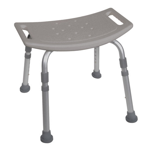 Shower Safety Bench W/O Back – Tool-Free Assembly Grey