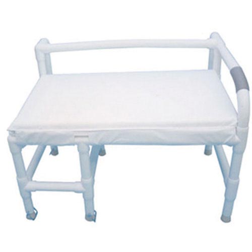 Transfer Bench Bariatric PVC with Adjustable Height and High Weight Capacity