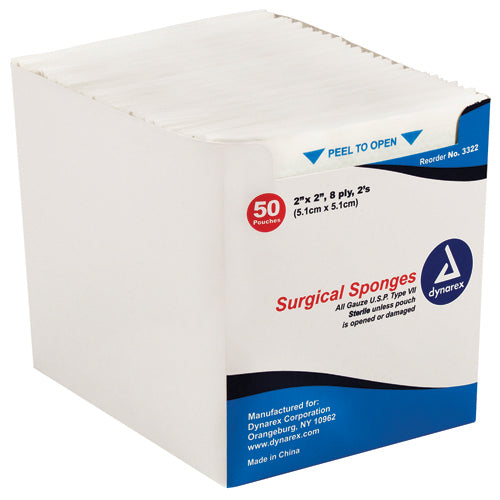 Gauze Sponges Sterile 2's – Individually Packaged for Medical Use
