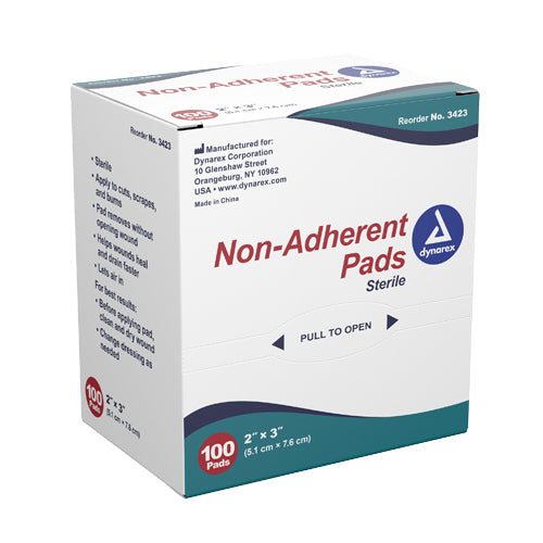 Non-Adherent Gauze Pad Sterile – Box of 100 Pads