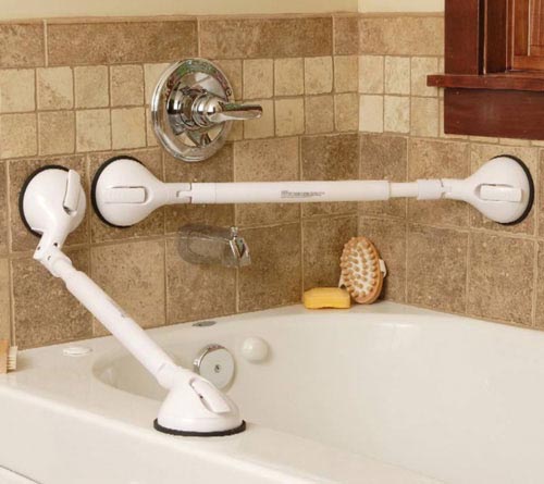 Portable Grab Bar Adjustable 22"-27" Telescoping & Pivoting Medium – Safety & Support