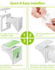 4Pcs Magnetic Cabinet Locks Child Safety Drawer Locks Adhesive Baby Proof Cabinets Latches Kit