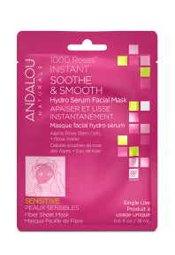 Andalou Naturals - 1000 Roses Instant S & S Sheet Mask (6 x 18ml 36)
