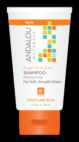 Andalou Naturals - Argan Oil&Shea Moisture Rich Shamp (6 x 50ml 36)
