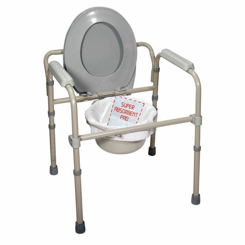 Commode Liners – Box of 12, Fits Most Standard Commodes