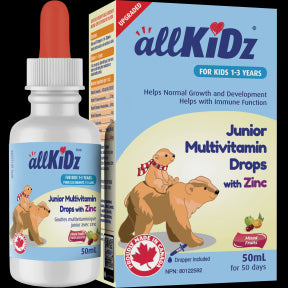 Allkidz Naturals Inc. - Junior Multivitamin Drops with Zinc (50ml 6)