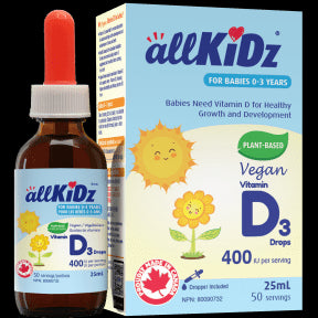 Allkidz Naturals Inc. - Vegan Vitamin D3 Drops (25ml 6)