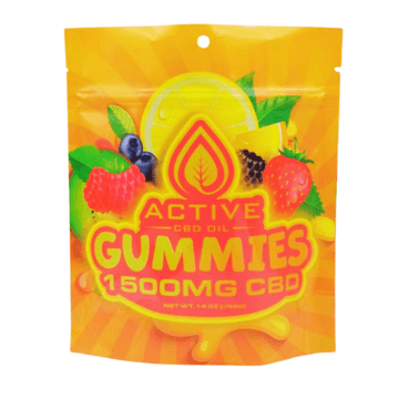 CBD Active  Gummy Bears 25 mg 120 count (3000 mg) - Free Shipping