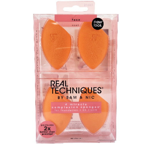 Real Techniques 4 Miracle Complexion Sponges - Free Shipping