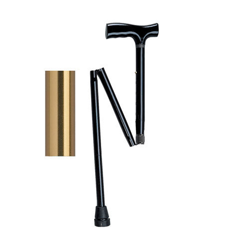 Folding Cane Pistol Grip – Adjustable Bronze 32"–37"