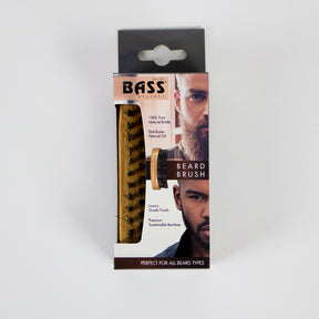 Bass Brushes - Beard Brush Pure Natural Bristle (1un 12)